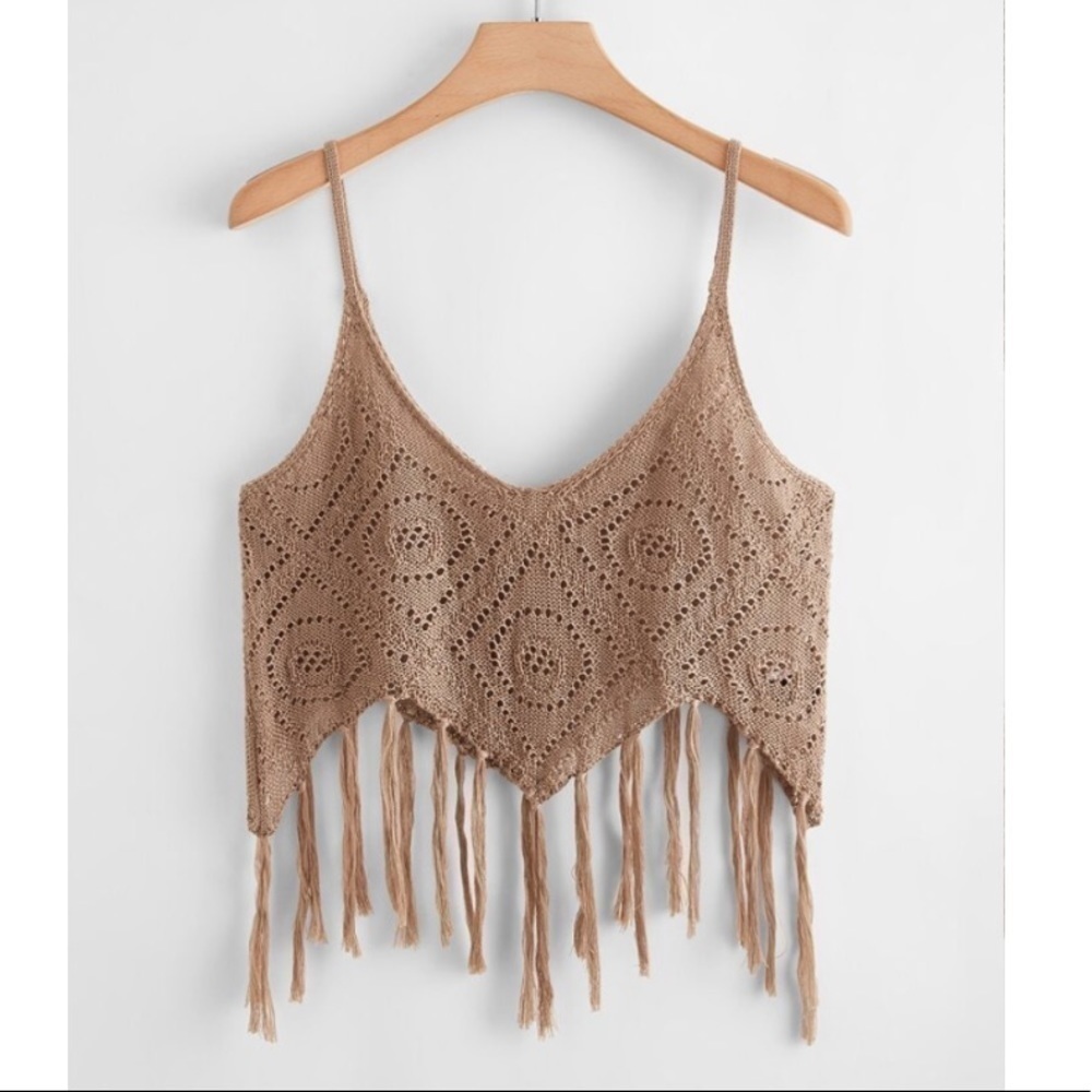 NWT Plus Tassel Trim Crochet Cover Up 0XL - Picture 2 of 4